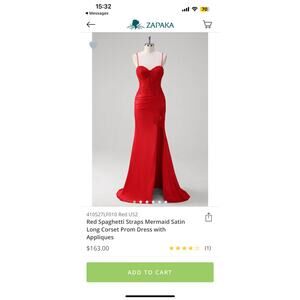 NWT Zapaka red mermaid dress